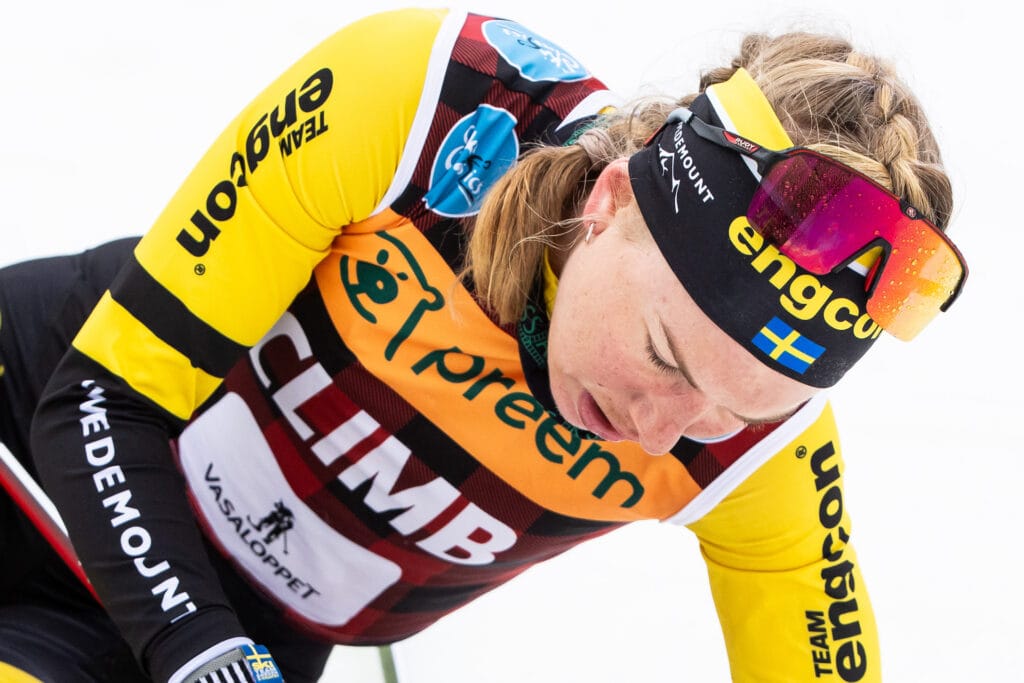 Ida Dahl after competing in Vasaloppet on March 3, 2024 in Mora.