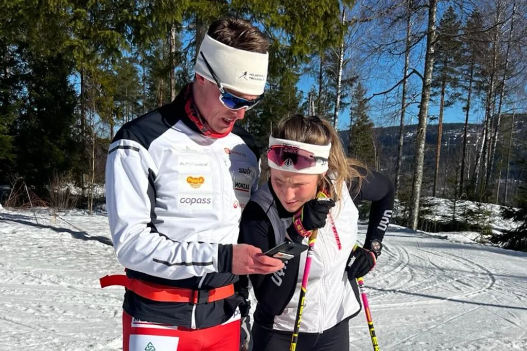 Ragnar Bragvin Andresen Barbora Antosova . Foto: Det tsjekkiske skiforbundet