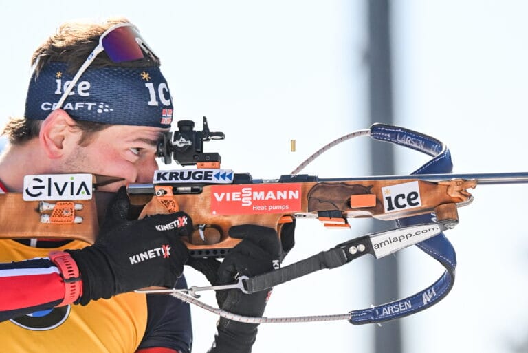 Sturla Holm Lægreid (NOR) - IBU World Cup Biathlon, pursuit men, Oslo (NOR).