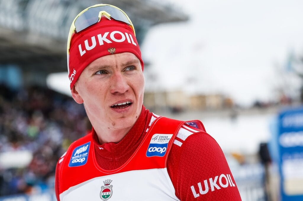 Alexander Bolshunov of Russia after competing in Men's Cross Country Skiing 15 km Classic Technique interval start during the FIS Cross-Country World Cup on February 27, 2022 in Lahti. 