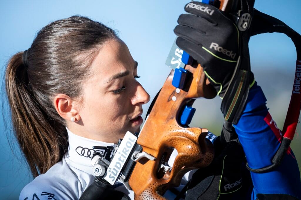 Lisa Vittozzi (ITA) - Biathlon summer training, Antholz (ITA). 