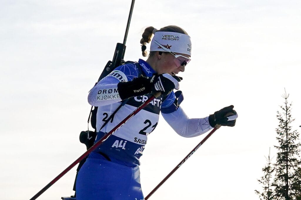 Anne Bunemann De Besche (NOR) - Biathlon Season Opening, mass, Sjusjoen (NOR).