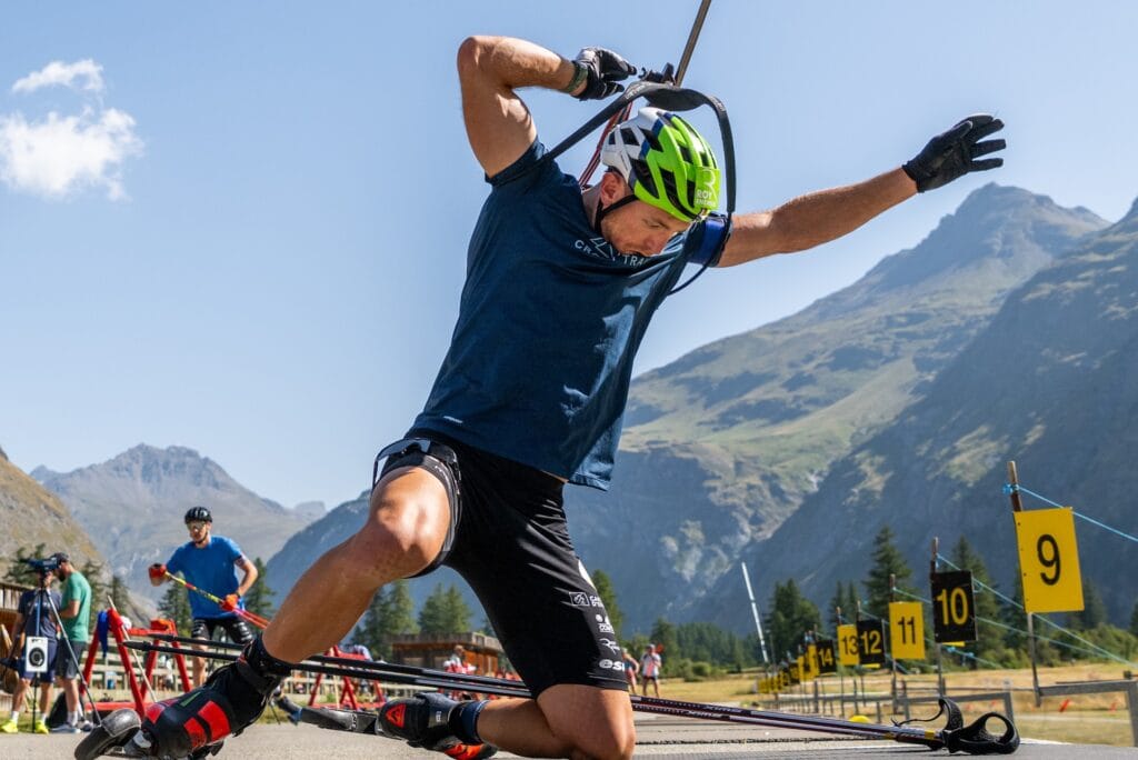 Emilien Claude (FRA) - Biathlon summer training, Bessans (FRA)