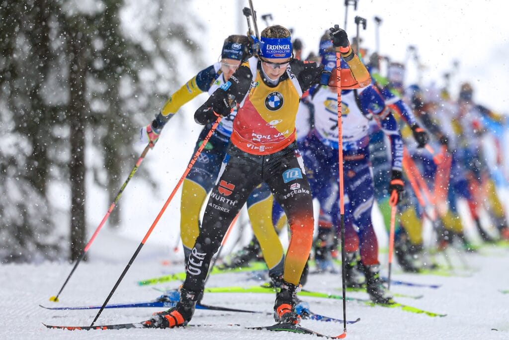 Franziska Preuss World Cup Biathlon, mass women, Pokljuka (SLO).