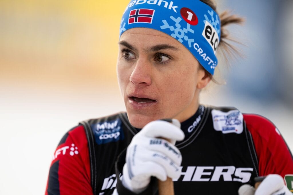 Heidi Weng of Norway after the Women's Sprint semi final during day seven of Tour de Ski on January 3, 2025 in Tesero.