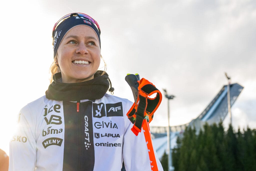 Tiril  Eckhoff of Norway after women's 7,5 km biathlon sprint during the IBU World Cup on March 18, 2023 in Oslo. 
Foto: Vegard Grøtt / BILDBYRÅN 
