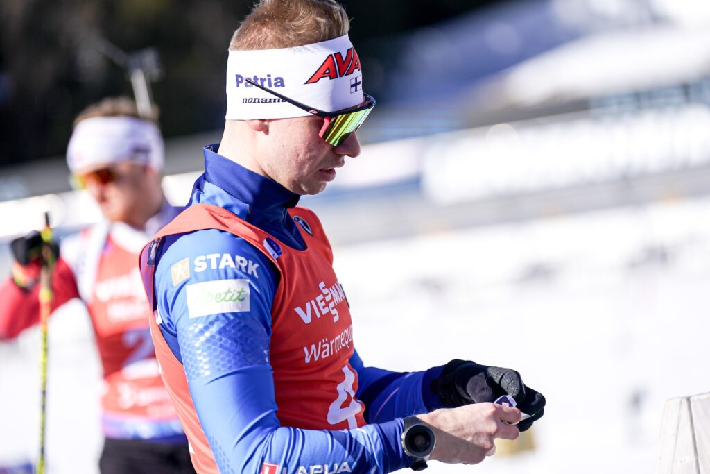 Arttu Heikkinen debuterte i VM på seniornivå under vinterens mesterskap. i Lenzerheide. Foto: Thibaut/NordicFocus