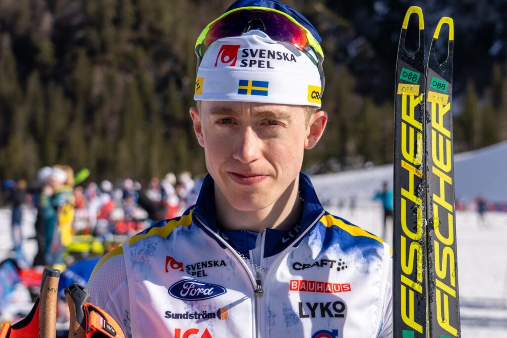 Jonatan Lindberg poserar för ett porträtt inför Junior-VM i skidor den 4 februari 2024 i Planica, Slovenien. Foto: Svenska Skidförbundet / BILDBYRÅN 
