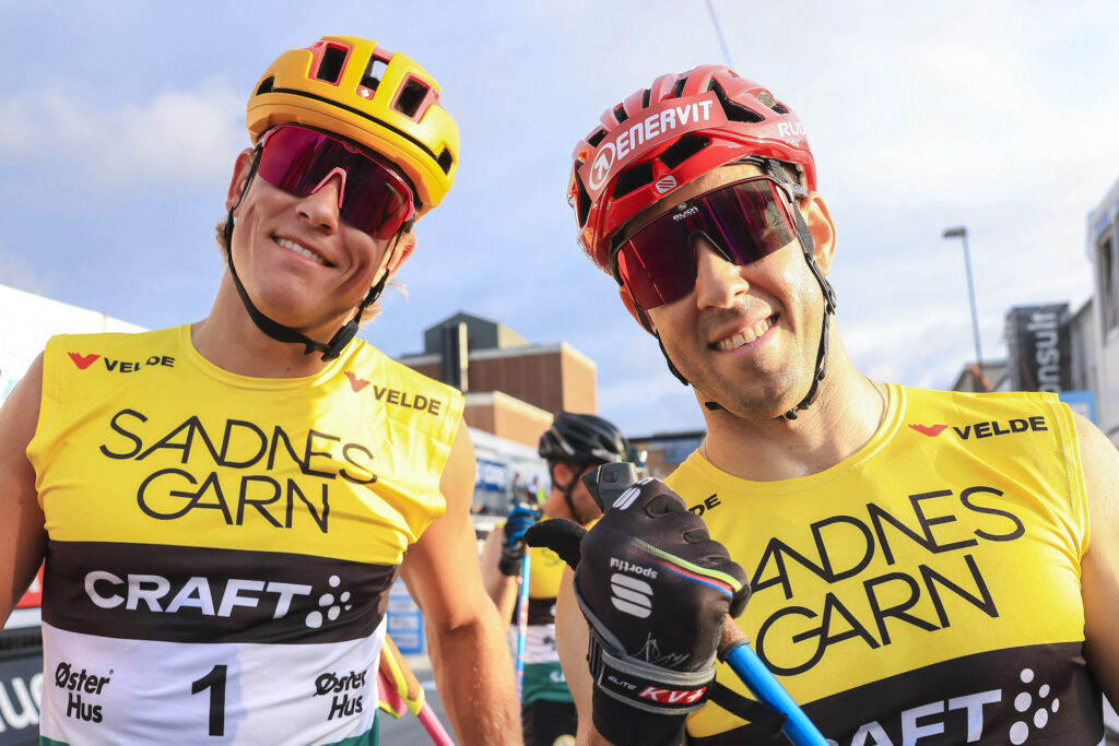 Johannes Høsflot Klæbo og Federico Pellegrino har duellert på sommerføre også tidligere. Foto:  Manzoni/NordicFocus
