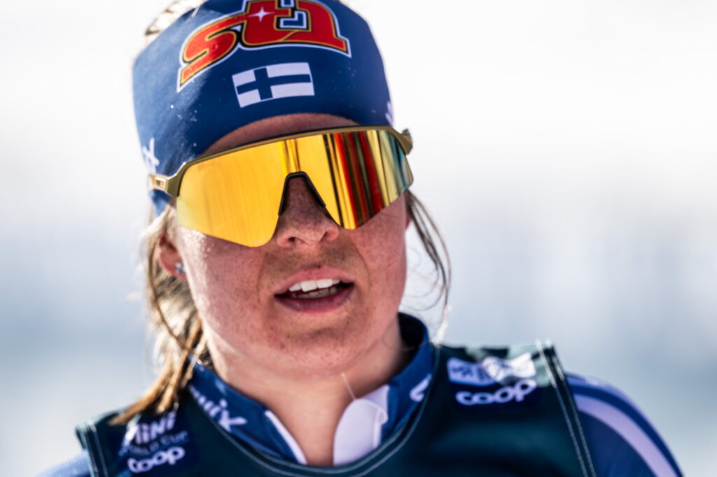Krista Pärmäkoski of Finland after women's 10 km interval start free technique during the FIS Cross-Country World Cup on February 2, 2025 in Cogne.
Photo: Johanna Säll / BILDBYRÅN