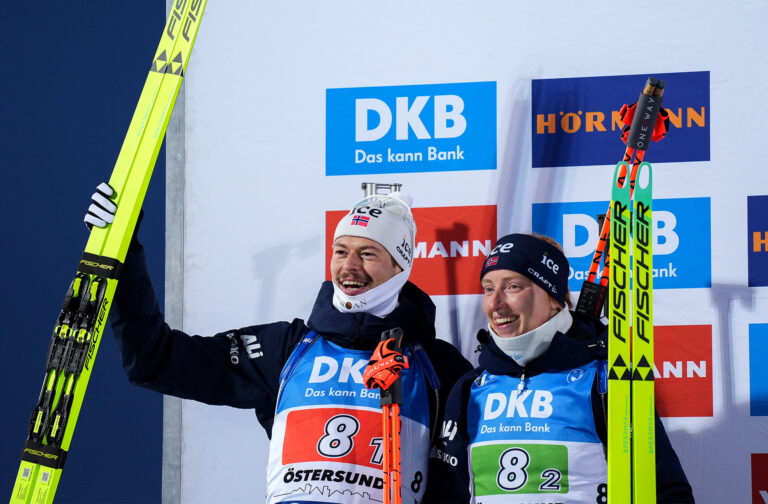 Nykomponert norsk lag på pallen i sprintstafetten