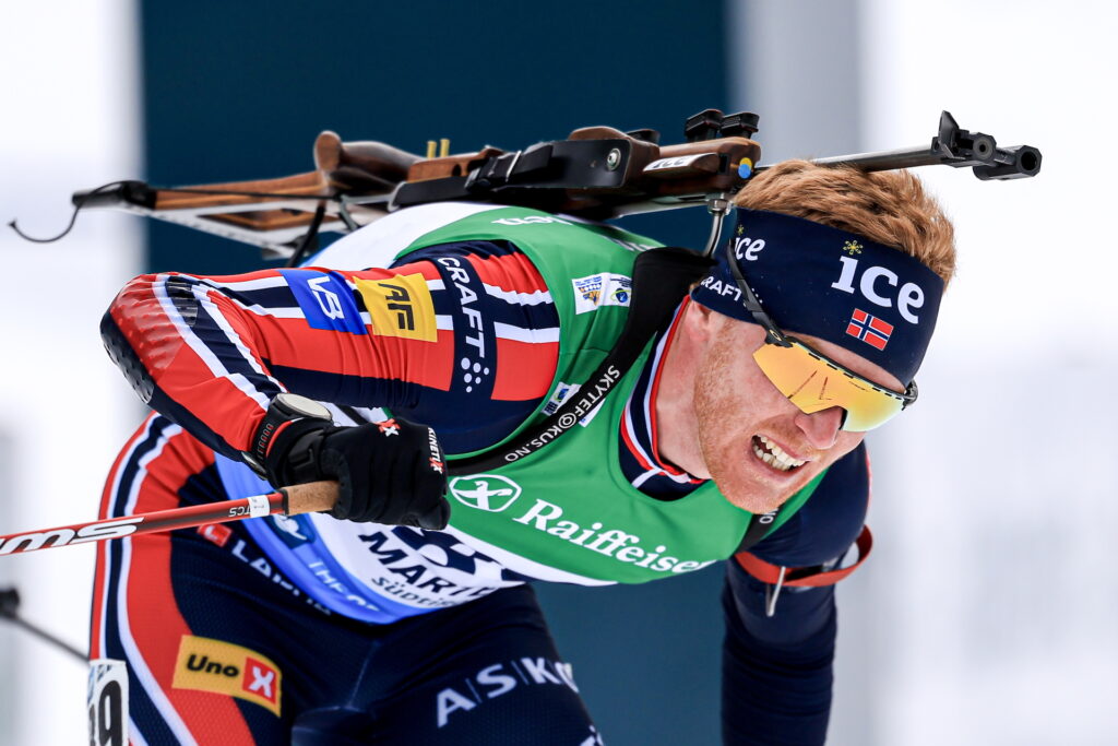 31.01.2025, Martell, Italy (ITA): Sivert Guttorm Bakken (NOR) - IBU Open European Championships Biathlon, sprint men, Martell