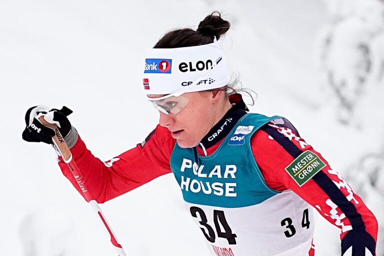 251128 Heidi Weng of Norway during the the women's Cross Country Skiing 10 km Classic Technique start on November 28, 2025 in Ruka. Photo: / COP 211 / KP0088