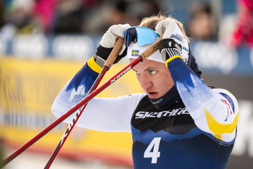 Linn Svahn of Sweden looks dejected after the Women's Sprint final during day seven of Tour de Ski on January 3, 2025 in Tesero.