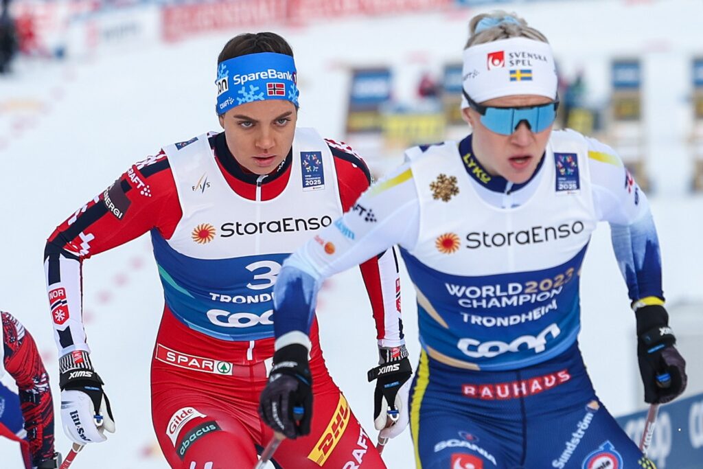 Jonna Sundling (SWE), Kristine Stavaas Skistad (NOR) and Magdalena Scherz (AUT).
Photo: GEPA pictures/ Harald Steiner
 © Bildbyrån 