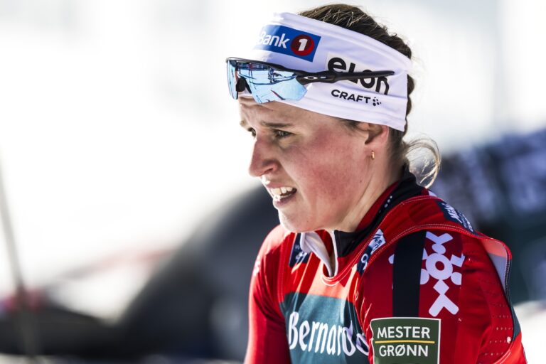 Tiril Udnes Weng of Norway after the Women's Team Sprint final during the FIS Cross-Country World Cup on January 31, 2025 in Cogne.