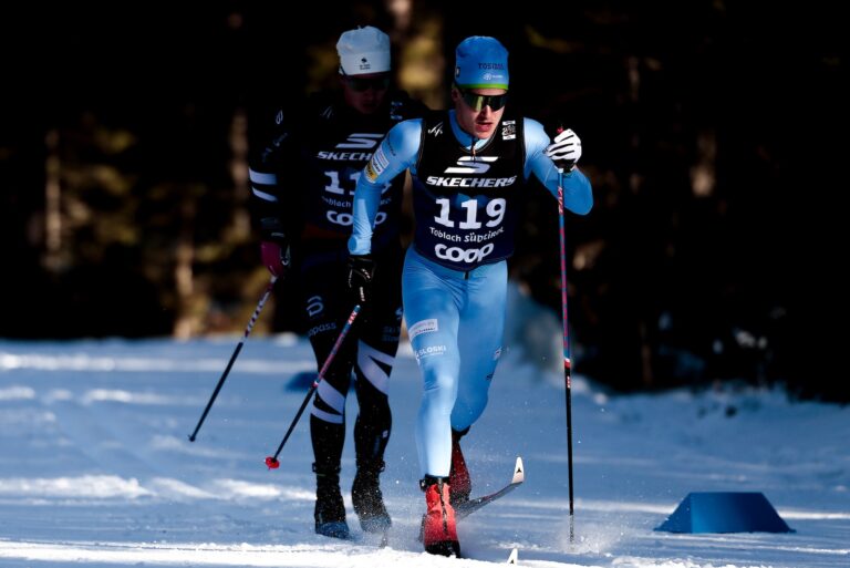 Anze Gros (SLO) - FIS world cup cross-country, tour de ski, 10km, Toblach (ITA).