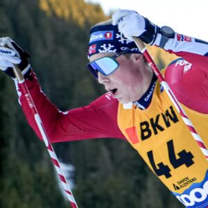 Einar Hedegart (NOR), Vili Crv (SLO), (l-r) - FIS world cup cross-country, 10km, Davos (SUI). www.nordicfocus.com. ©