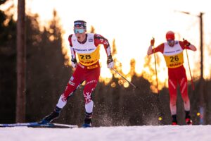 251207 Einar Hedegart of Norway competes in the men's 10 km individual free technique during the FIS Cross-Country World Cup on December 7, 2025 in Trondheim. Photo: / kod MT / MT0916