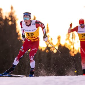 251207 Einar Hedegart of Norway competes in the men's 10 km individual free technique during the FIS Cross-Country World Cup on December 7, 2025 in Trondheim. Photo: / kod MT / MT0916