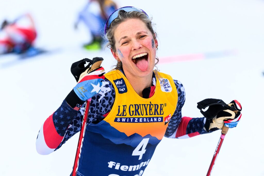 Jessie Diggins gir seg aldri. Foto: Carl Sandin / BILDBYRÅN 