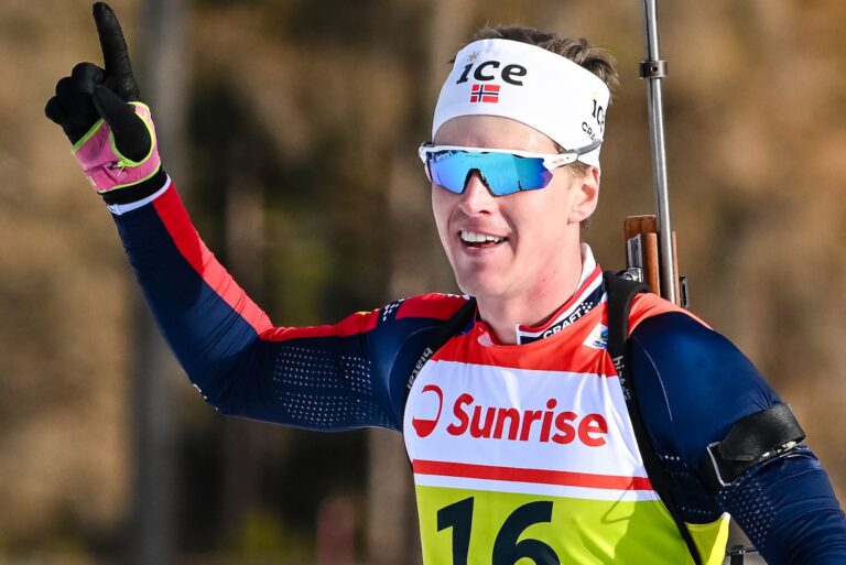 Martin Nevland (NOR) - IBU Cup Biathlon, mass men, Lenzerheide