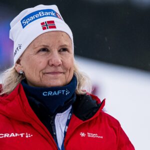 ove Moe Dyrhaug, president of the Norwegian Ski Federation, after the Men's Cross Country Skiing 20 km mass start free technique during the FIS Cross-Country World Cup on December 16, 2023 in Trondheim.