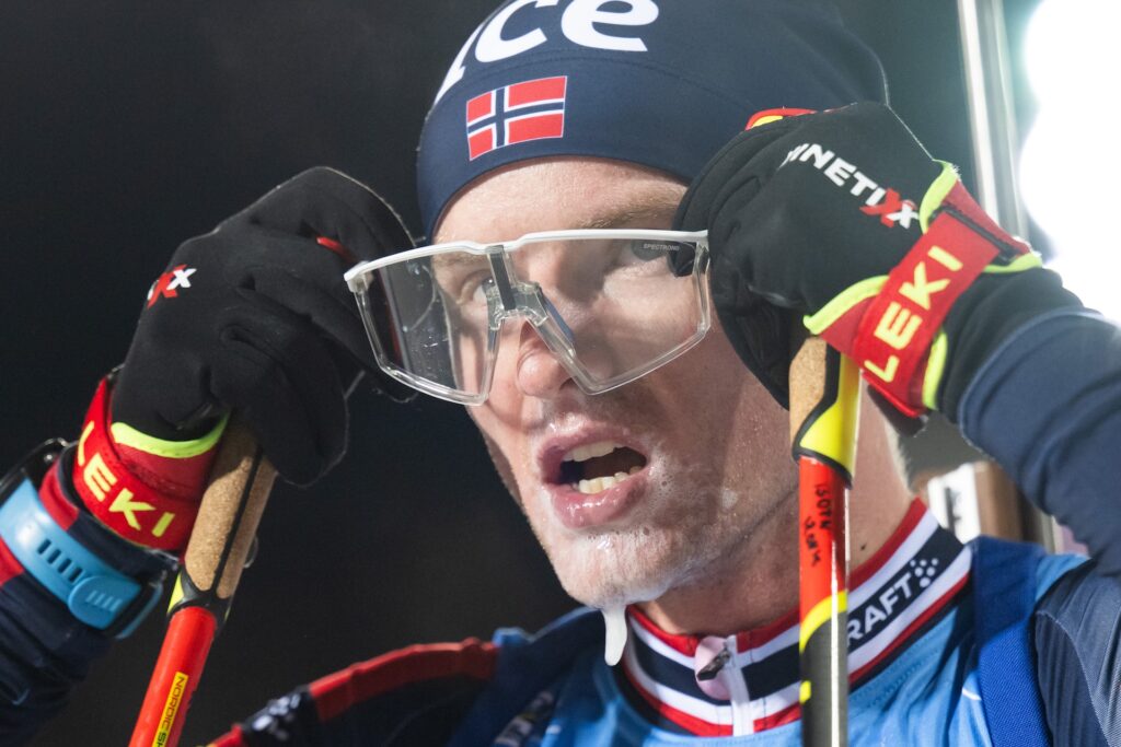 251203 Johan-Olav Botn of Norway after competing in men's 20 km individual during the IBU World Cup on December 3, 2025 in Östersund. 
Photo: / kod MB / MB1256