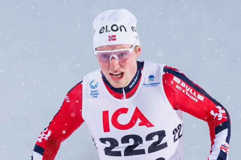 Edvard Sandvik, Kjelsaas IL tävlar i sprint under skidtävlingen Smart Energy Cup den 12 december 2025 i Östersund.