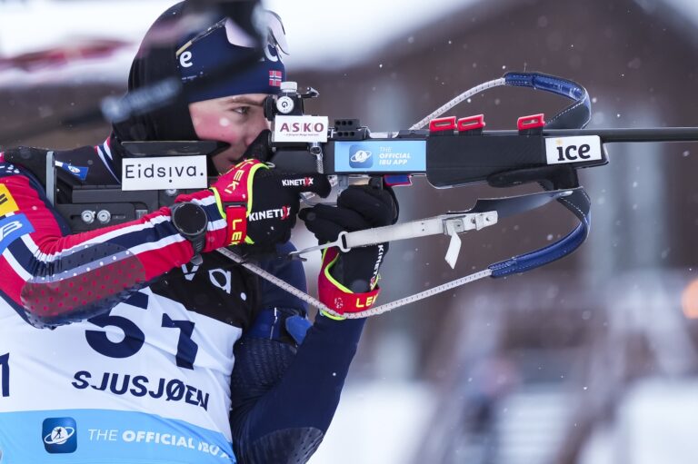 Isak Leknes Frey (NOR) - IBU Open European Championships Biathlon, sprint men, Sjusjoen (NOR).