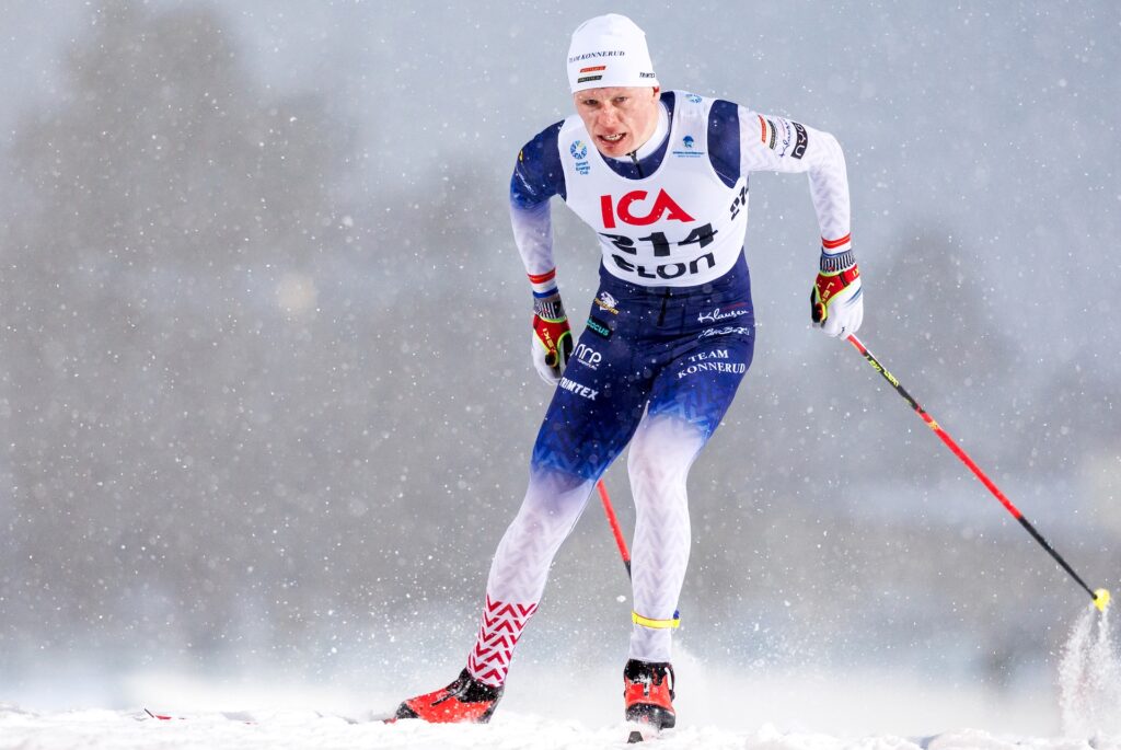 251212 Mats Opsal, Mjoesski tävlar i sprint under skidtävlingen Smart Energy Cup den 12 december 2025 i Östersund. Foto: / COP 245 / JA0256
