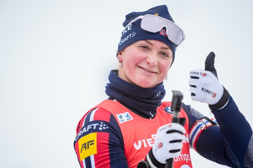 Åsne Skrede prøver å se framover til tross for at hun nå er ute på ubestemt tid. Foto: Thibaut/NordicFocus