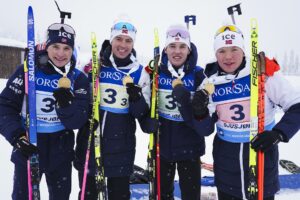 Isak Leknes Frey (NOR), Martin Nevland (NOR), Kasper Kalkenberg (NOR), Sivert Gerhardsen EM 2026 Nordic Focus