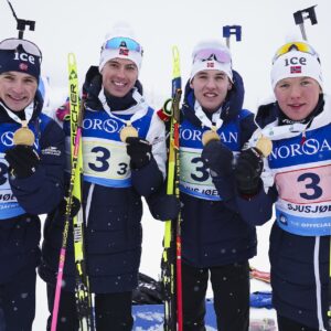 Isak Leknes Frey (NOR), Martin Nevland (NOR), Kasper Kalkenberg (NOR), Sivert Gerhardsen EM 2026 Nordic Focus