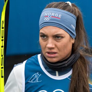 Kristine Stavås Skistad of Norway ahead of a Cross-Country Skiing training session during day -1 of the 2026 Winter Olympics on February 5, 2026 in Val di Fiemme.