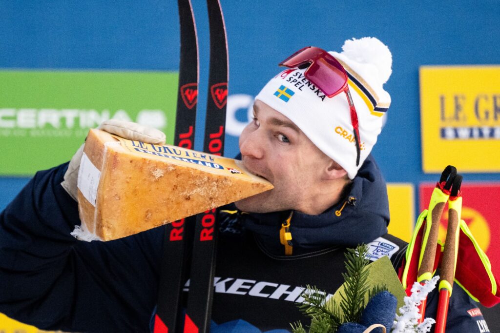 Marcus Grate ble nummer tre på sprinten i Val di Fiemme under Tour de Ski 2025. Foto: Carl Sandin / BILDBYRÅN