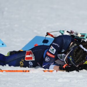 Amandine Mengin (FRA) - IBU Cup Biathlon, single mixed relay, Lake Placid (USA).
