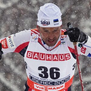 090220 Skidor, VM: Andrus Veerpalu på väg mot segern på 15 km © - 29514