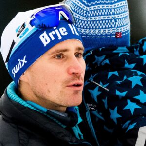 Ola Vigen Hattestad watches men's sprint classic qualification during FIS Cross-Country World Cup on December 2, 2017 in Lillehammer.