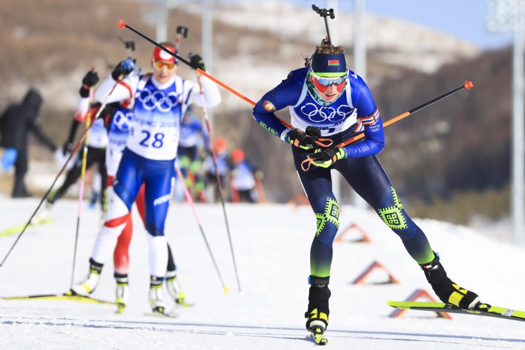 Dzinara Alimbekava (BLR) - XXIV. Olympic Winter Games Beijing 2022, Biathlon, mass women, Beijing. Foto: Manzoni/NordicFocus