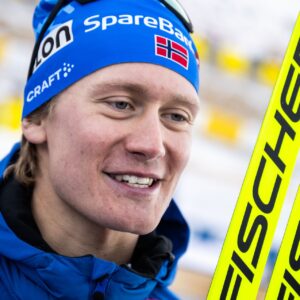 250117 Iver Tildheim Andersen of Norway after men's 10 km interval start free technique during the FIS Cross-Country World Cup on January 17, 2025 in Les Rousses.
