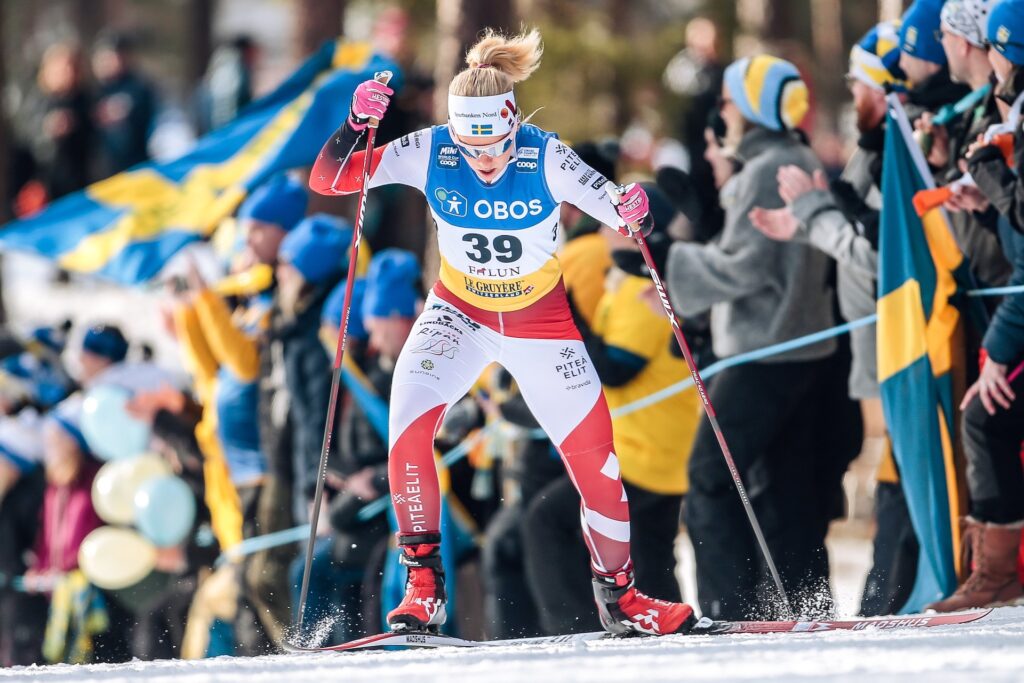 Lisa Vinsa (SWE) - FIS world cup cross-country, 10km women, Falun (SWE).