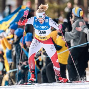 Lisa Vinsa (SWE) - FIS world cup cross-country, 10km women, Falun (SWE).