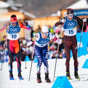 Antoine Cyr (CAN), Gus Schumacher (USA), Florian Notz 50K OL 2026 Nordic Focus