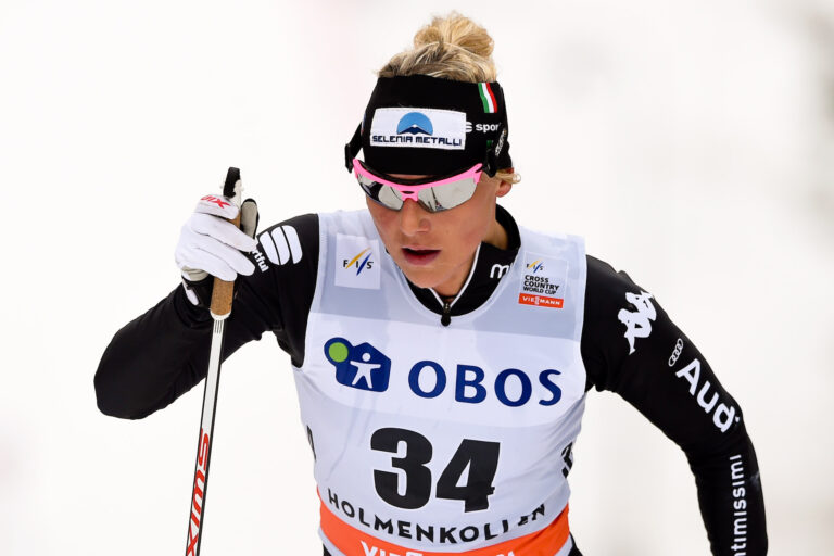 140309, Skidor, Världscupen, Dam, 30 km Masstart, Holmenkollen:GEPA-09031478178 - OSLO,NORWEGEN,09.MAR.14 - SKI NORDISCH, LANGLAUF - FIS Weltcup, Holmenkollen, 30km der Damen, klassisch. Bild zeigt Marina Piller (ITA). GEPA pictures/ Florian Ertl © Bildbyrån