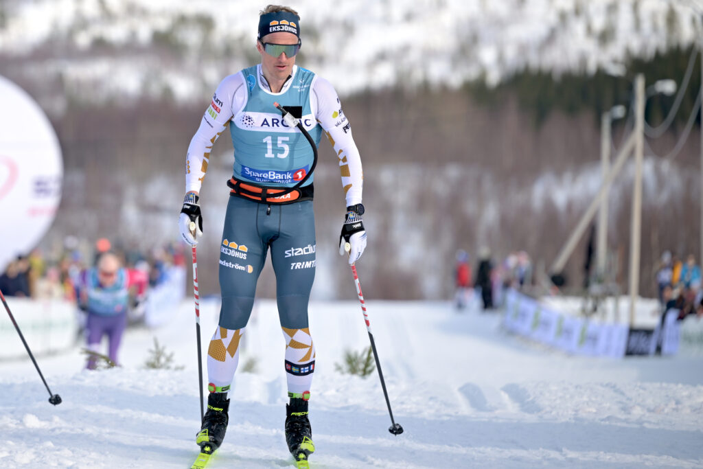 Morten Eide Pedersen har haft två tuffa säsonger. Här från målgång på Marcialonga Bodø förra året. Foto: Nordic Focus