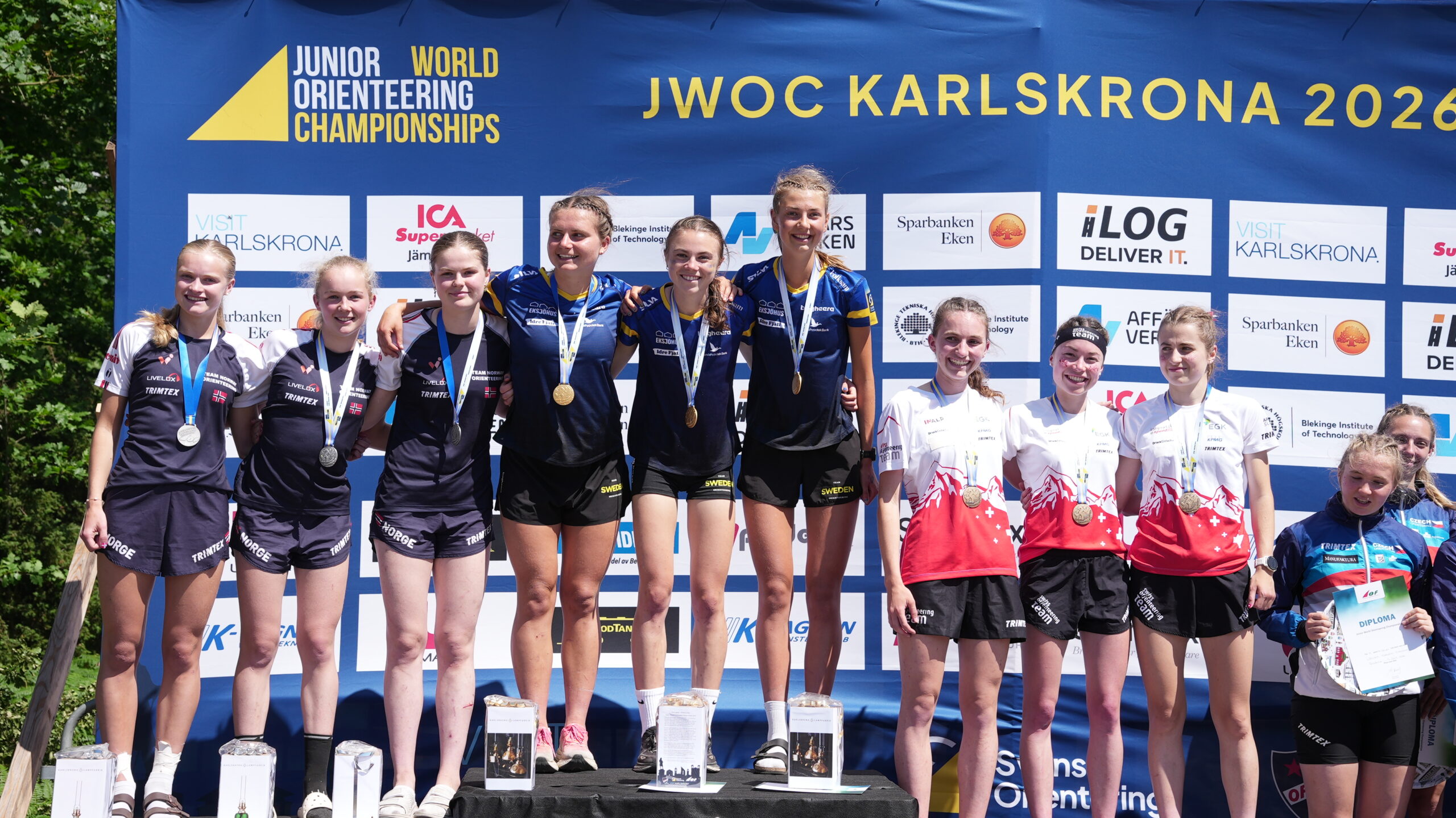 Norsk VM-sølv i den avsluttende damestafetten