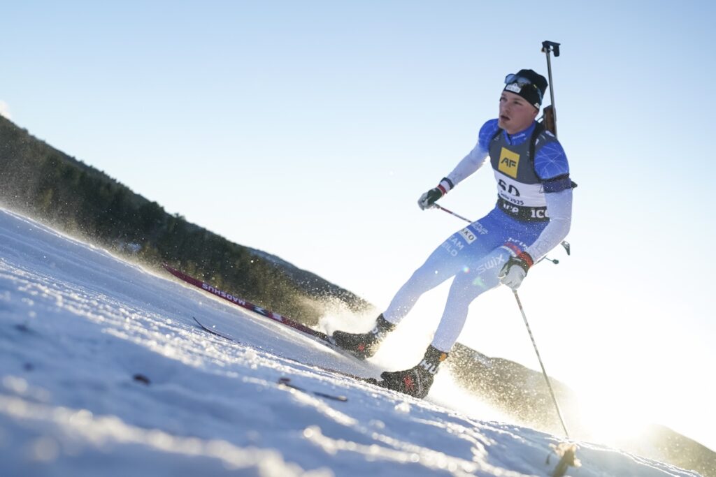 Sivert Bjørndalen er klar på at det er i løypa han har mest å gå på. Foto: Nordnes/NordicFocus