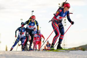 Johanna Skottheim (SWE), Dorothea Wierer (ITA), Vanessa Voigt (GER), Karoline Offigstad Knotten WC Östersund 2025 Nordic Focus
